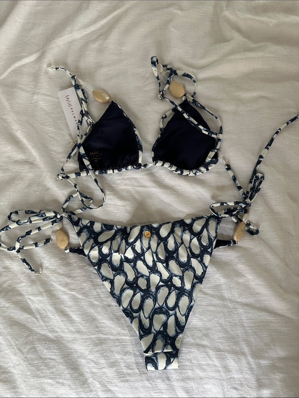 NWT Palmacea Ostra Bikini Top (M) and Bottoms (L) - Picture 6 of 6